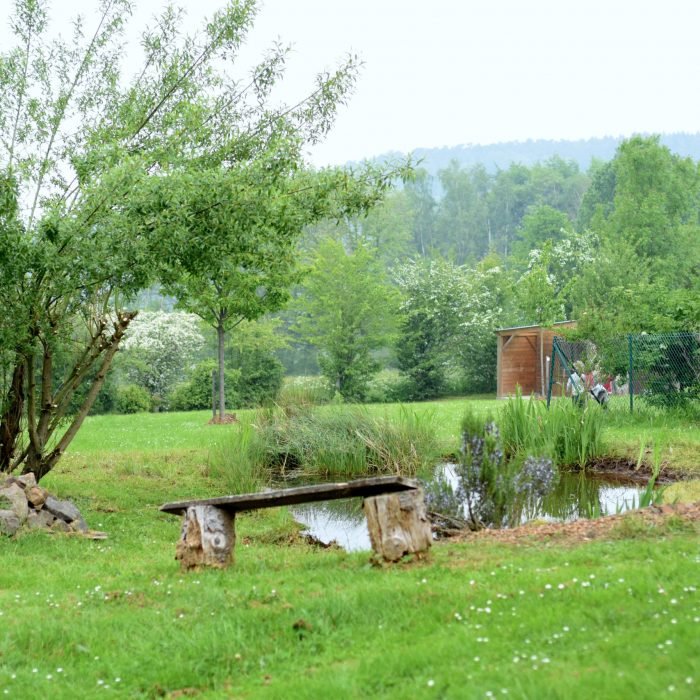 Le jardin et la mare de l’école